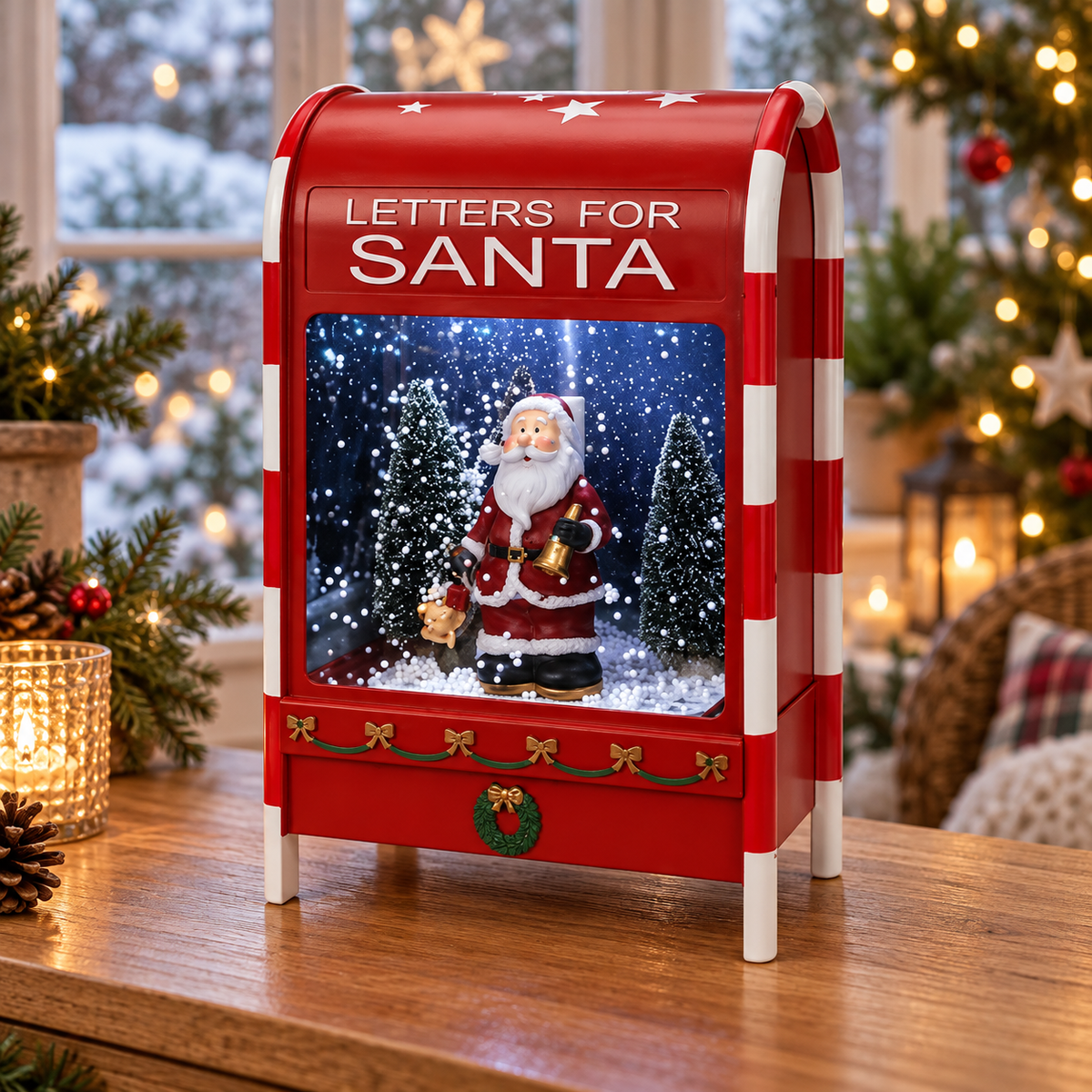 “Letters for Santa” Musical Snowing Mailbox