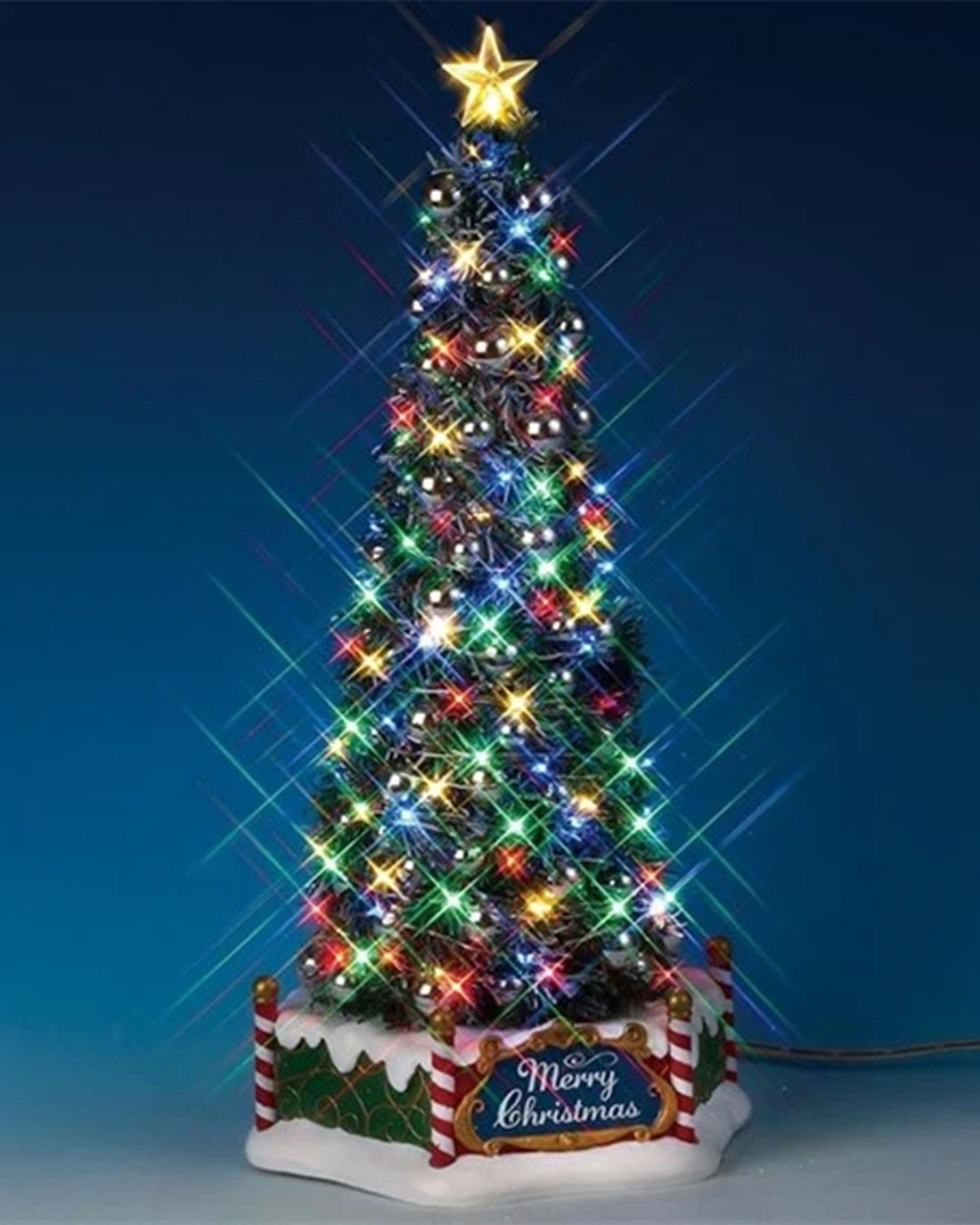 Lemax Majestic Christmas Tree – Sights &amp; Sounds (Battery Operated)