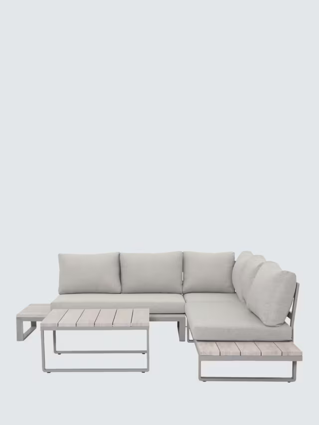 Kettler Garden Furniture - Marina Corner Lounge Casual Dining Set with Coffee Table