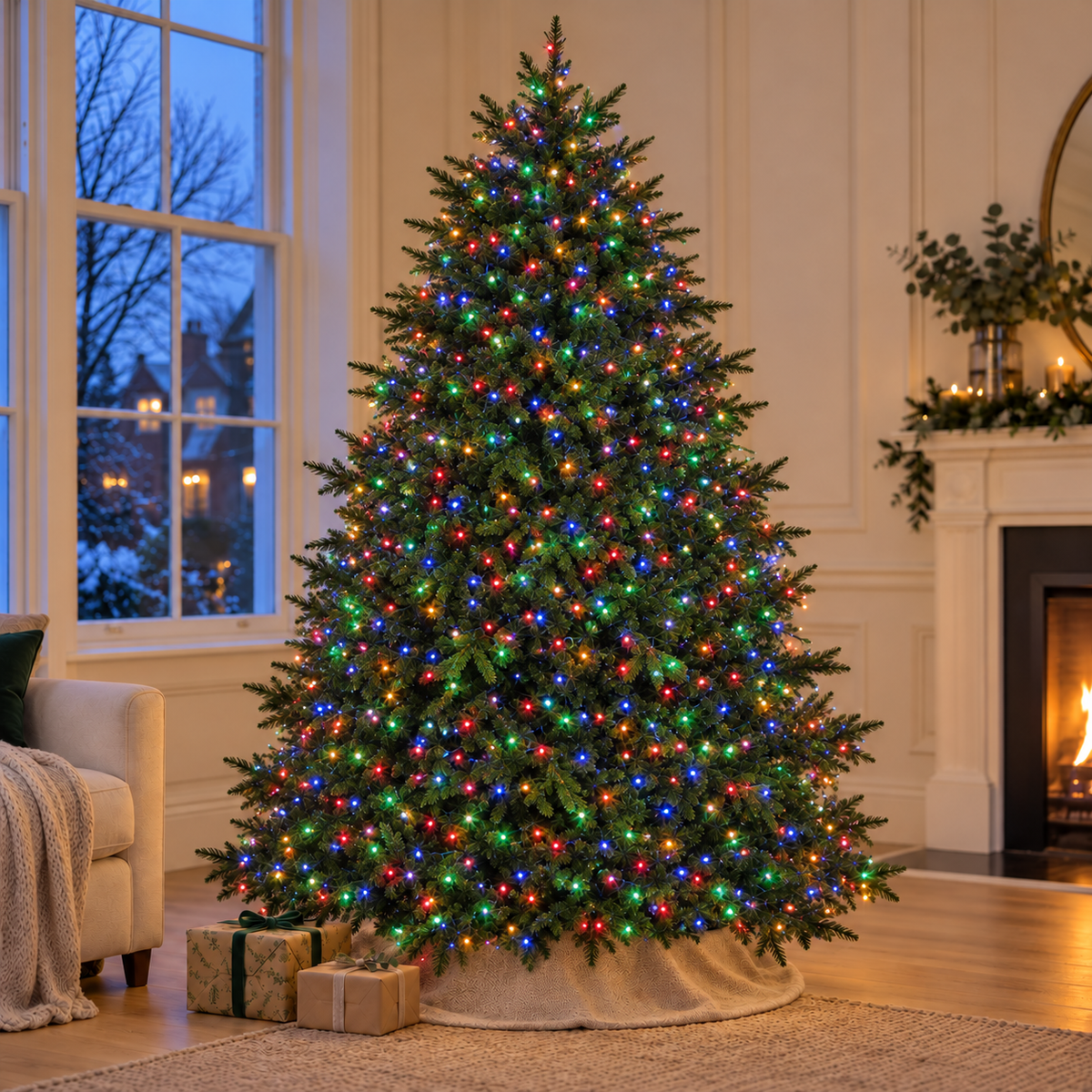 TreeBrights 750 LED Christmas Tree Lights, Multicolour