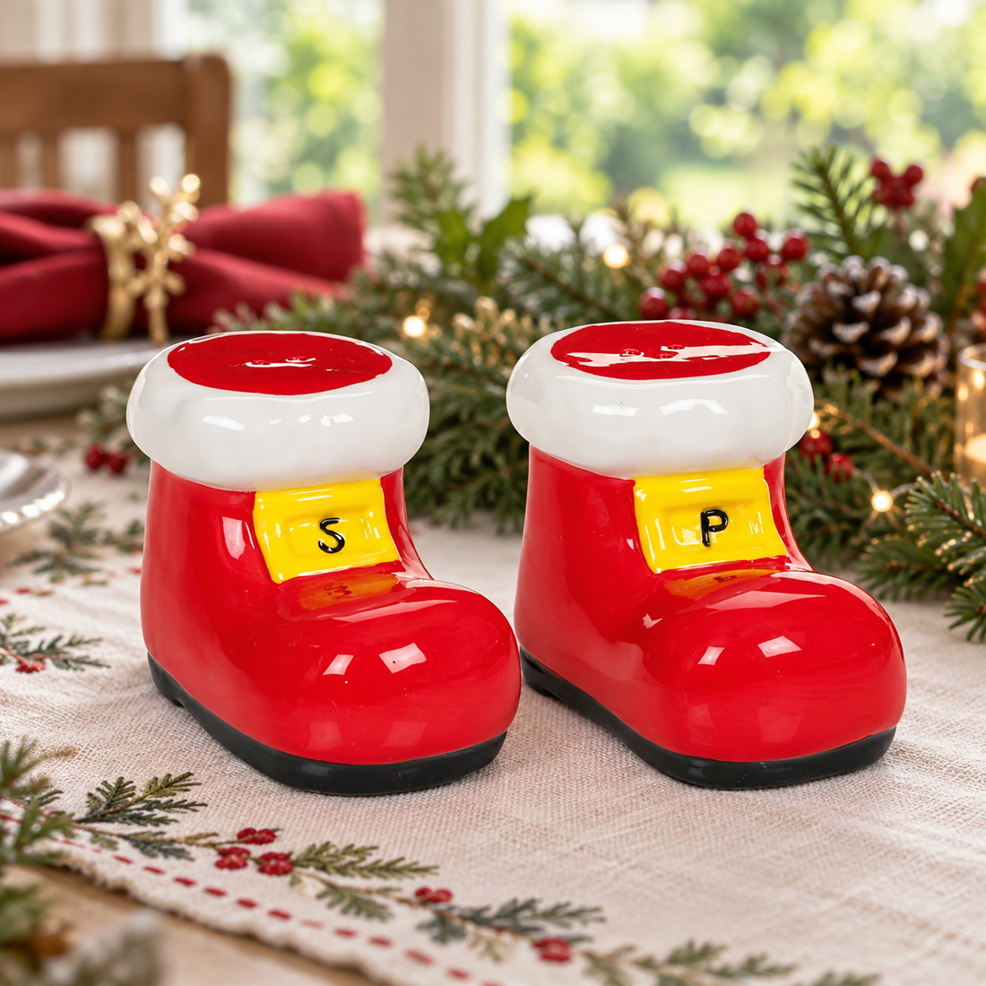 Premier Santa Boot Salt &amp; Pepper Set