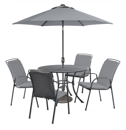 Kettler Garden Furniture - Savita 4 Seat Dining Set | Slate