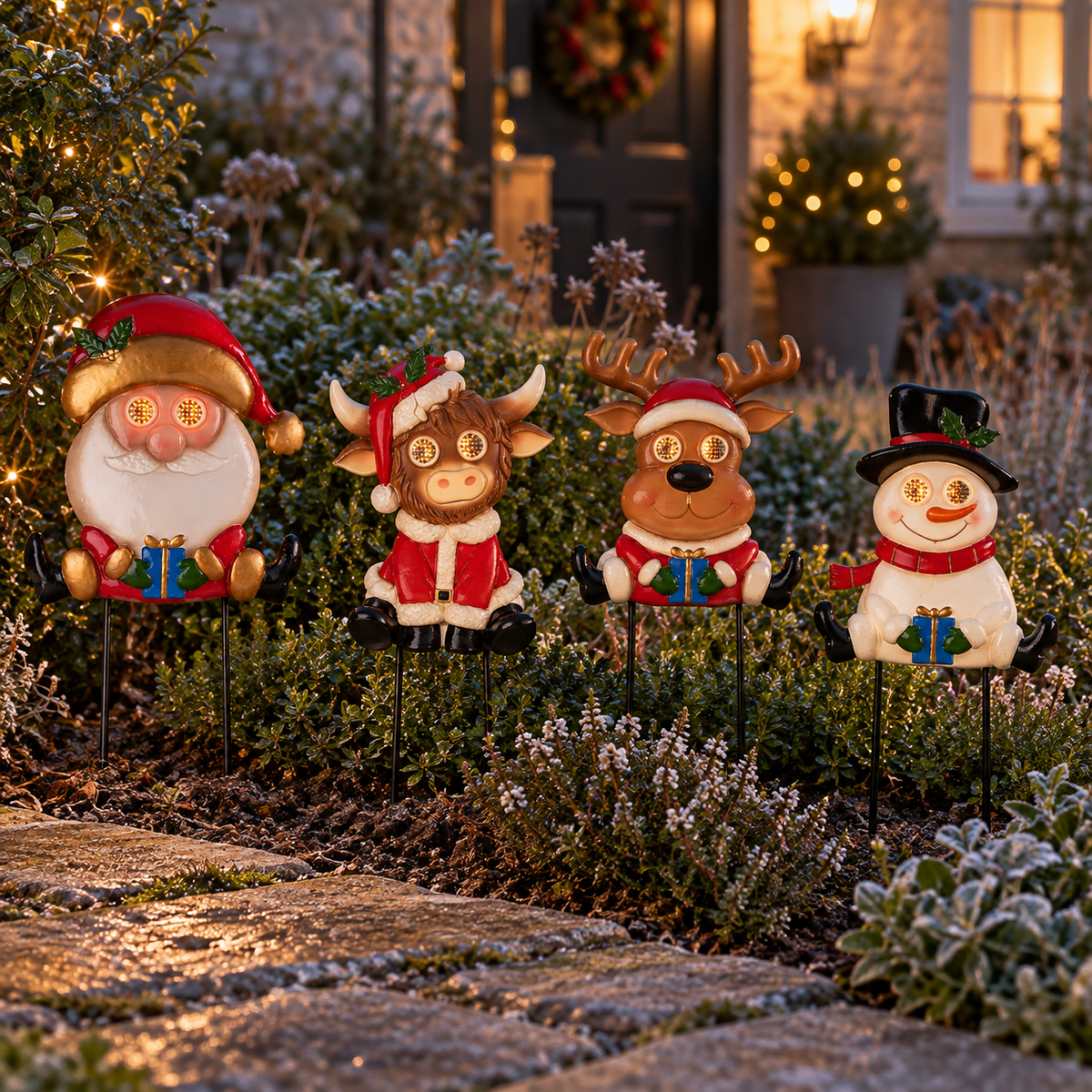 LED Christmas Character Garden Stake, 43cm