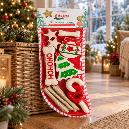 SillyDog Delish Dog Christmas Treat Stocking
