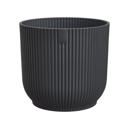 Vibes Fold Round 14cm Anthracite Pot by Elho