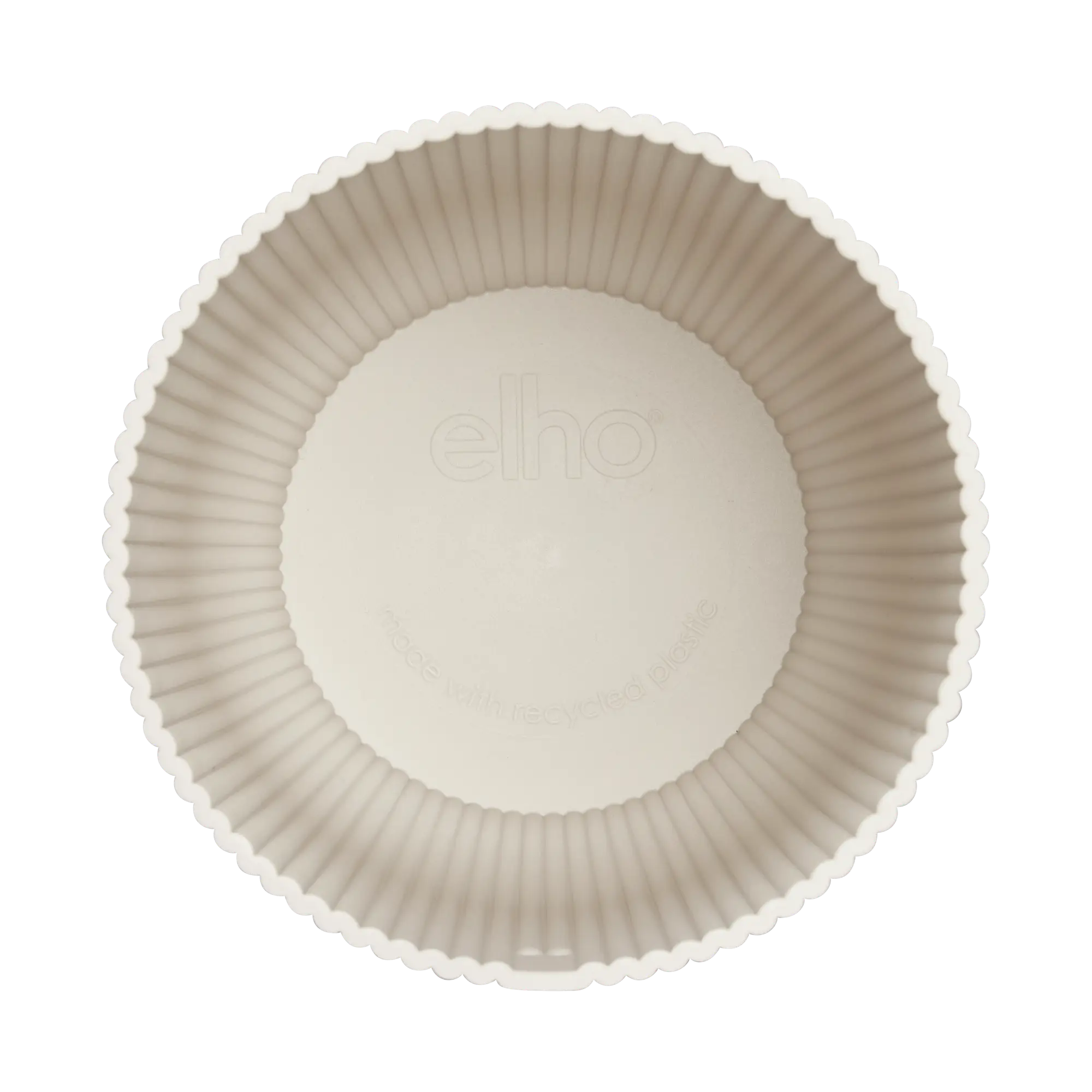 Vibes Fold Round 16cm Linen White Pot by Elho