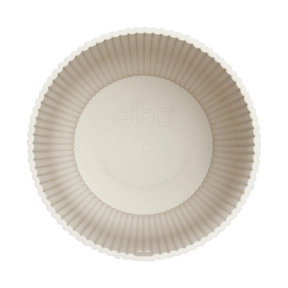 Vibes Fold Round 16cm Linen White Pot by Elho
