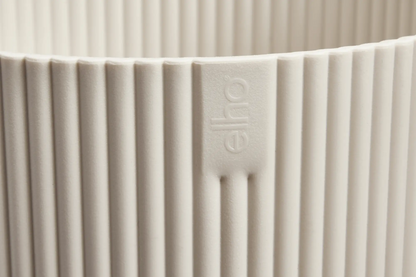 Vibes Fold Round 16cm Linen White Pot by Elho