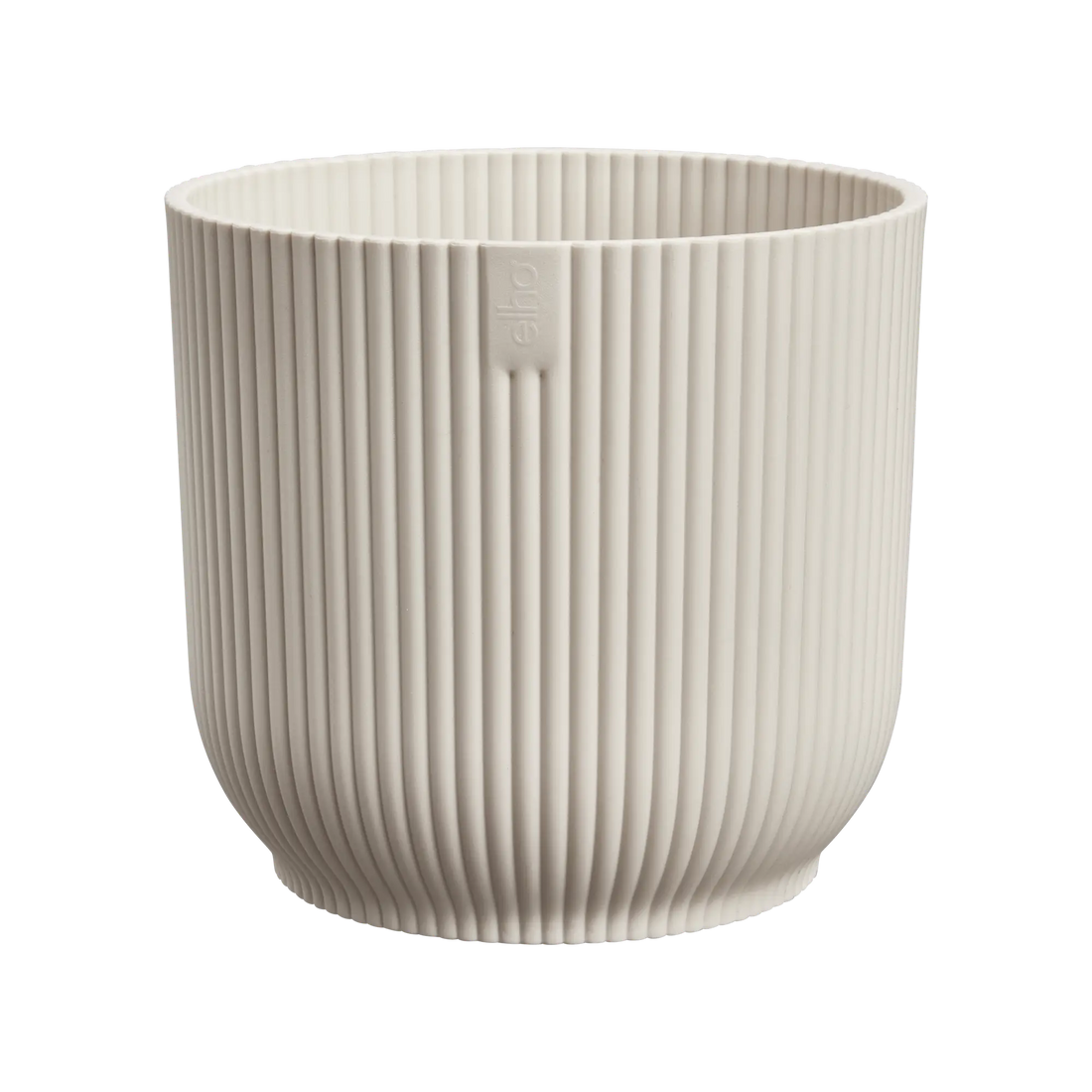 Vibes Fold Round 22cm Linen White Pot by Elho
