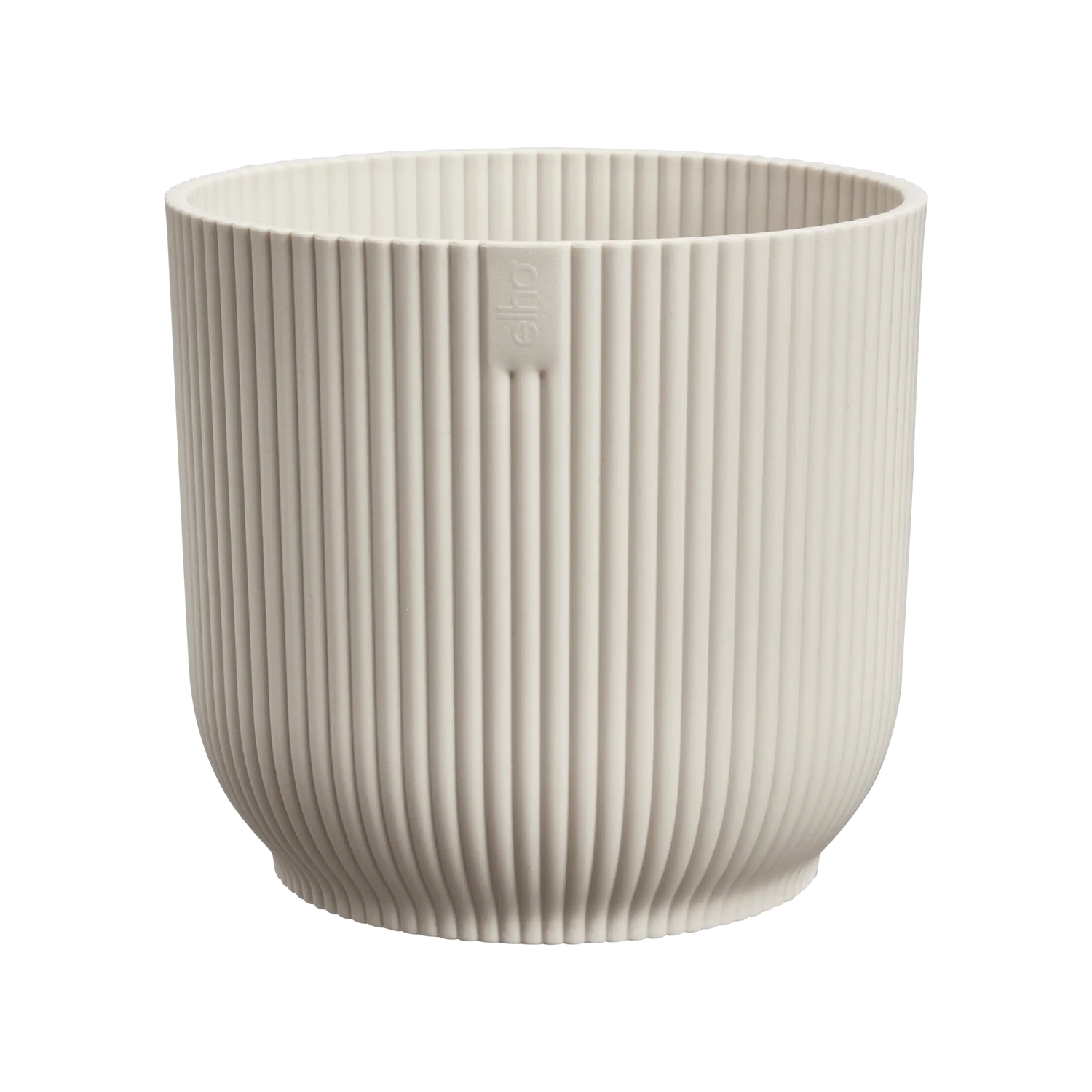 Vibes Fold Round 16cm Linen White Pot by Elho