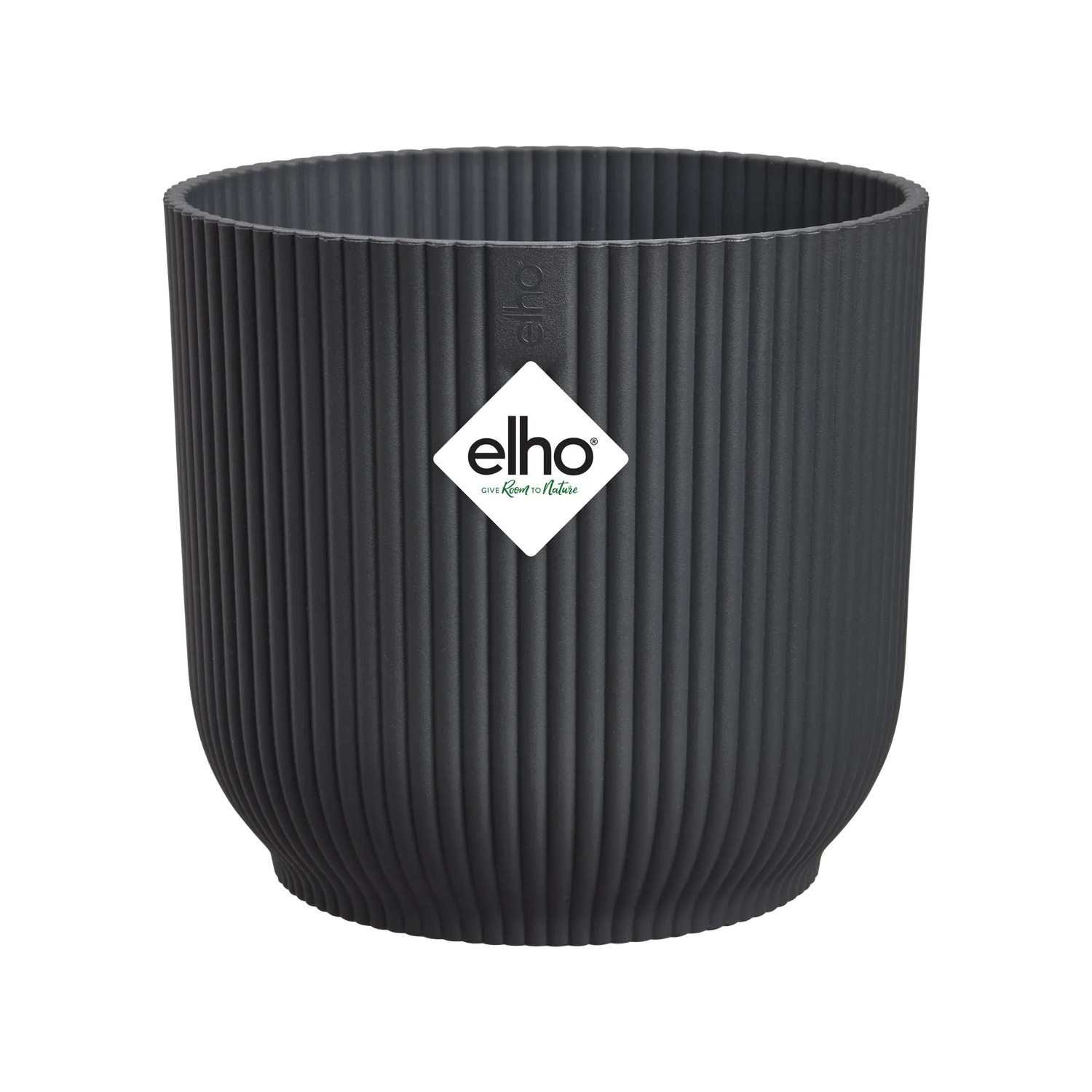 Vibes Fold Round 14cm Anthracite Pot by Elho