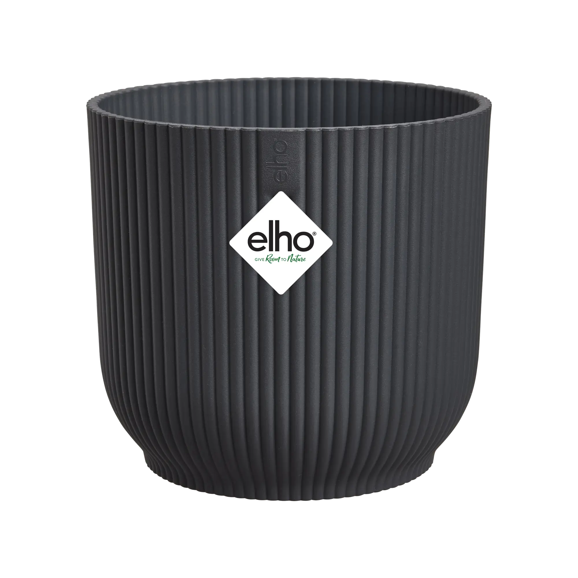 Vibes Fold Round 14cm Anthracite Pot by Elho
