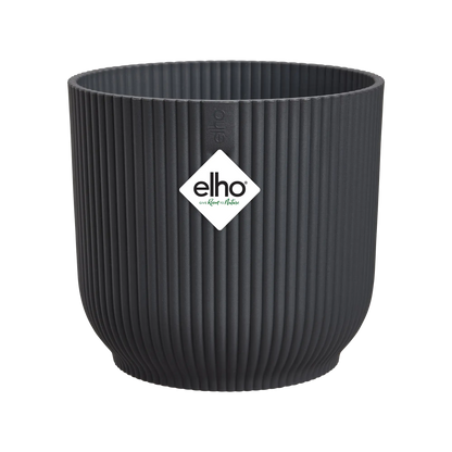 Vibes Fold Round 14cm Anthracite Pot by Elho
