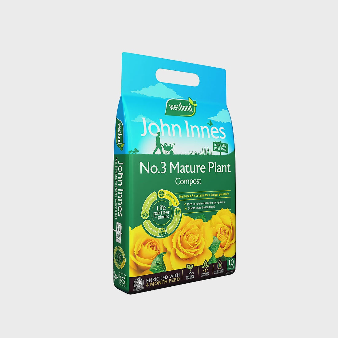 John Innes Peat-Free No.3 Compost (10L)
